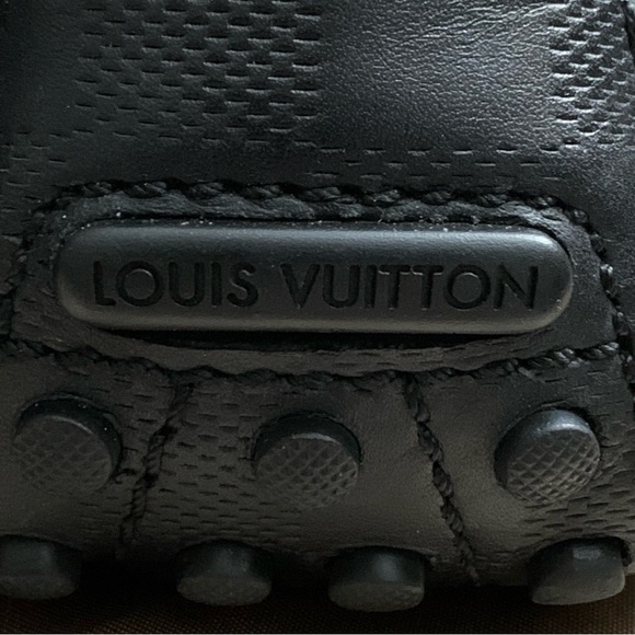 Louis Vuitton Black Damier Drivers - Picture 6 of 14